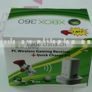 PC WIreless Gaming Reciver and Quick Charger Kit for XBOX 360 thumbnail-1