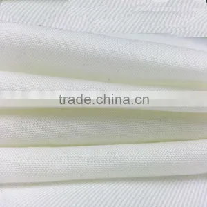 2016 Xiangsheng 30s Cotton/rayon Plain Dyeing Woven Pure White Tabby Fabric thumbnail-5