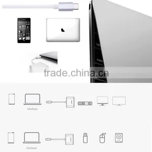Usb 3.1 Type C 3 Port Hub USB 3.1 Gigabit Ethernet Adapter Support Wake-on-LAN Function thumbnail-5