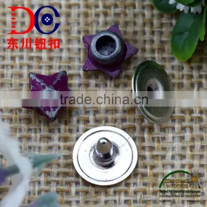 Nickle Free Fashion Custom Star Shape Metal Jean Rivet for Leather thumbnail-2