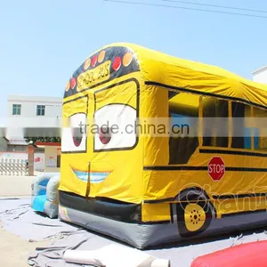 Channal Original Design Inflatable School Bus Bouncer Combo thumbnail-3