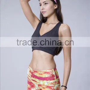 2014 High Quality Custom Design Bodybuilding Clothing Sexy Crop Tops thumbnail-5