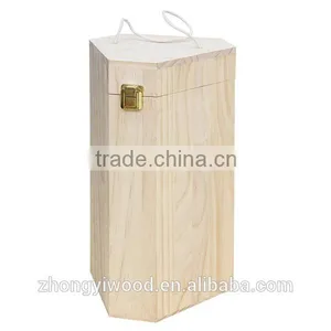 Trade Assurance Ecofriendly Pine Wood Custom Wooden Wine Gift Box for Sale thumbnail-2