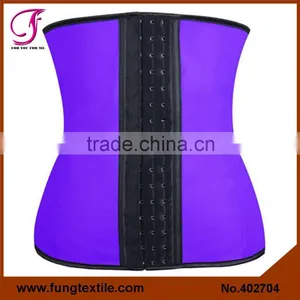 402704 SGS Certification Approved 2015 New Sexy Purple Steel Boned Underbust Rubber Waist Corset thumbnail-1