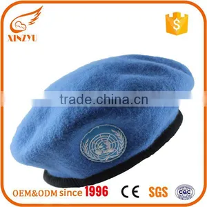 Wholesale Custom Softtextile Beret Cap as Decorate Knitted Beret Cap thumbnail-4