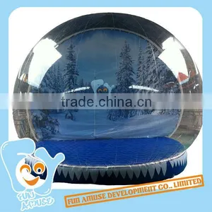 Gaint Christmas Inflatable Human Snow Globe Decoration Ball thumbnail-1