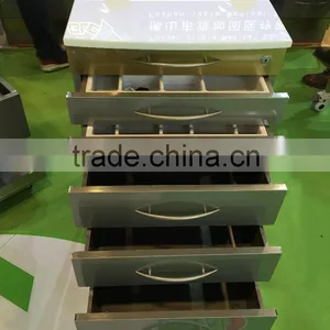 Stainless Steel Dental Cabinet With Drawers, Medical Trolley thumbnail-2