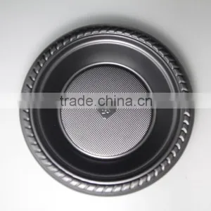 Disposable 7inch Plastic Black PS Round Soup Bowl ,hot Sale thumbnail-1