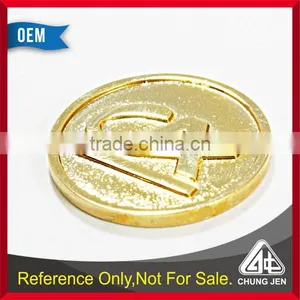 Best Selling Metal Cheap Custom Coin Euro Pound Silver Token thumbnail-4