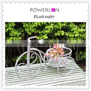 Wrought Iron Bicycle Flower Pot thumbnail-1