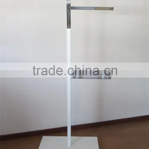Floor Standing 2 Way Stepped Display Rack for Hanging Items thumbnail-3