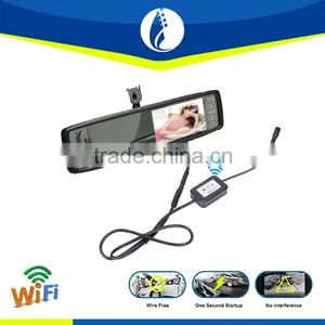 Wire Free Type 4.3 Inch Tft Lcd Screen Wifi Wireless Car DVR Rearview Mirror Special Bracket thumbnail-1