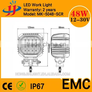 Wholesale Factory Direct 9-32V 48W Flood Crees LED Work Light With 3450lm thumbnail-5