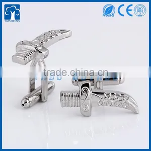 Custom Metal Silver Cufflink thumbnail-1
