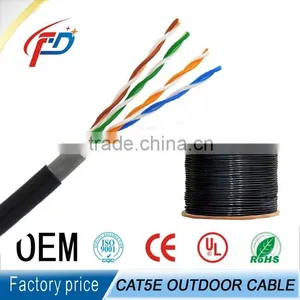 1000ft Rj45 Outdoor Lan Cable Cat 5e 4pairs 24 /26 Awg thumbnail-1
