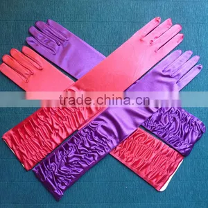 2016 Halloween Costume Accessory Party Supply Black Satin Long Gloves thumbnail-4