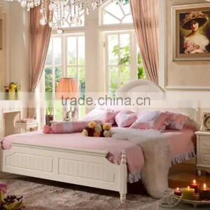 2015 New Style Promotion Bedroom Furniture Set White Color thumbnail-1