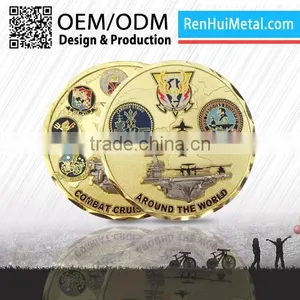 2016 Best Hotsell Cheap Custom Plating 18k Gold Coins thumbnail-1