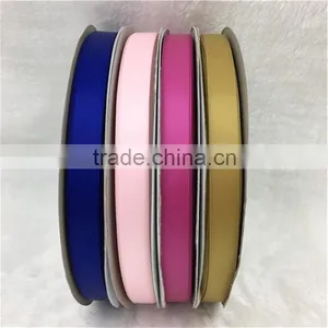 Wholesale 100% Polyester 1/2 Inch Single Face Ribbon Satin, Single Side Satin Ribbon thumbnail-1