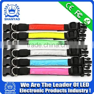 2015 Hot Selling LED Reflective Electric Dog Collar With LED Light thumbnail-2