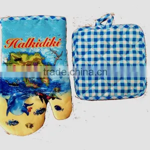 Customized Heat Resistant Cotton Oven Mitten thumbnail-2