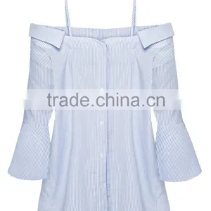 Women's Long Sleeve Loose Fit Off Shoulder Tops thumbnail-6