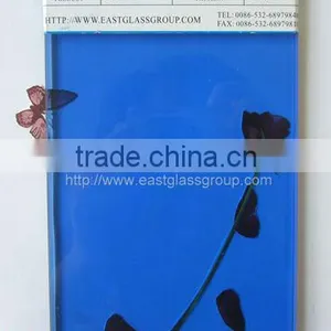 3mm 4mm 5mm Dark Blue Float Glass Price With ISO9001 Cerficated thumbnail-1