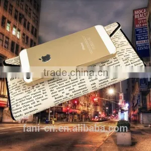 Unique Magazine Printed Design Ladies Party Clutch Leather Purse With Elegance Appearance thumbnail-3