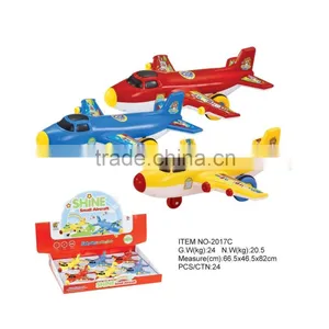 Promotion Gift--Friction Cartoon Plane, Musical Vehicle Toys Plane Kid Toy thumbnail-1