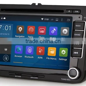 7 Inch 2 Din HD 1024 600 Car Dvd Player With GPS for VW Skoda thumbnail-2