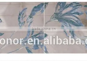 2106 Wall Tile Decoration Flower Design Dark Blue 30x60 Low W/a thumbnail-1