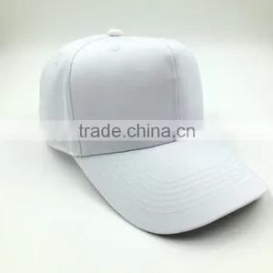 White Color 100% Cotton Twill Blank Baseball Cap thumbnail-3