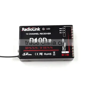 RadioLink R10DII 2.4G 10CH DSSS Receiver for AT10S Transmitter RC Drone thumbnail-1