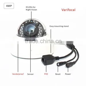 2015 4MP 2.8-12 mm Auto-Focal Dome Ip Camera thumbnail-2