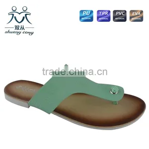 China Shoe Factory Hot Sale Slipper Flip Flop for Lady Women thumbnail-5