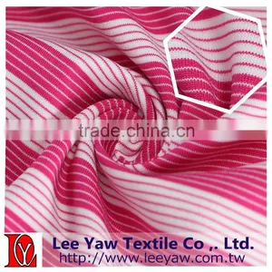 Polyester Spandex Fleeder Stripe Jersey Fabric thumbnail-2