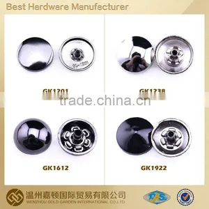 Zinc Alloy Snap Button Custom 15mm Metal Snap Button for Apparel Various Designs thumbnail-1