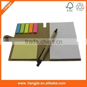 Recycler Combined Sticky Note Pad With Soft Cover,Cheap Promotional Self-adhesive thumbnail-6