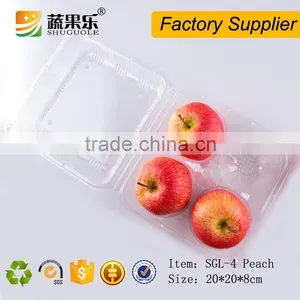 High Quality Fruit Clamshell Packaging Box for 4pcs Peach thumbnail-6