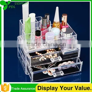 High Clear Custom Acrylic Make Up Display Stand thumbnail-1