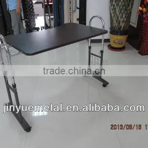 Height Adjustable Iron Wooden Table thumbnail-1