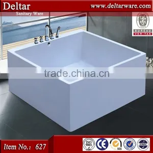 Square Bathtub Freestanding Bathtub, With Facucet and Hand Shower, Classic Bathtub Small Bathtub thumbnail-1