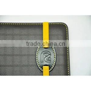 PU Leather Diary Cover With Embossed Logo and Elastic Band Closure thumbnail-6