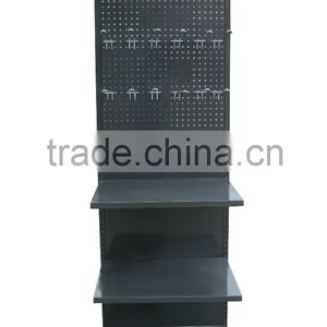 Custom Made Pegboard Metal Display Rack With Hooks / Floor Metal Display Standing for Hanging thumbnail-1