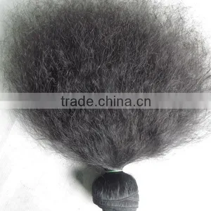 AAAAA Grade Feed Back Natural Black Virgin Indian Wave Hair 16" Inch Bundles thumbnail-1