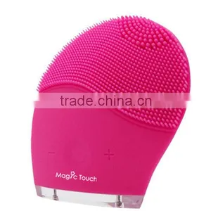 Silicone Deep Clean Facial Cleanser Vibration Cleaning Pulsating Brushes Electric Face Massager For Skin Care thumbnail-1