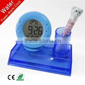 Water Power Table Alarm Clock With Pen Holder thumbnail-4