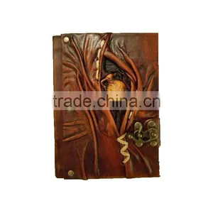 %100 New Genuine REAL LEATHER HANDMADE- HANDMADE HIGH QUALITY VARIOUS DESIGNS JOURNAL -NOTEBOOK - DIARY - SKETCHBOOK thumbnail-6