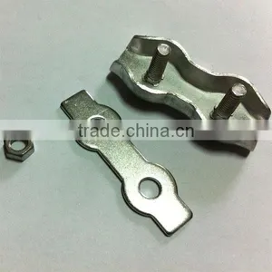 3/8" Two Bolt Polyrope Clamp for Electric Fence thumbnail-2