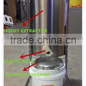 Adjustable Legs Height 2/3/4/6 Frames Manual Honey Extractor thumbnail-4